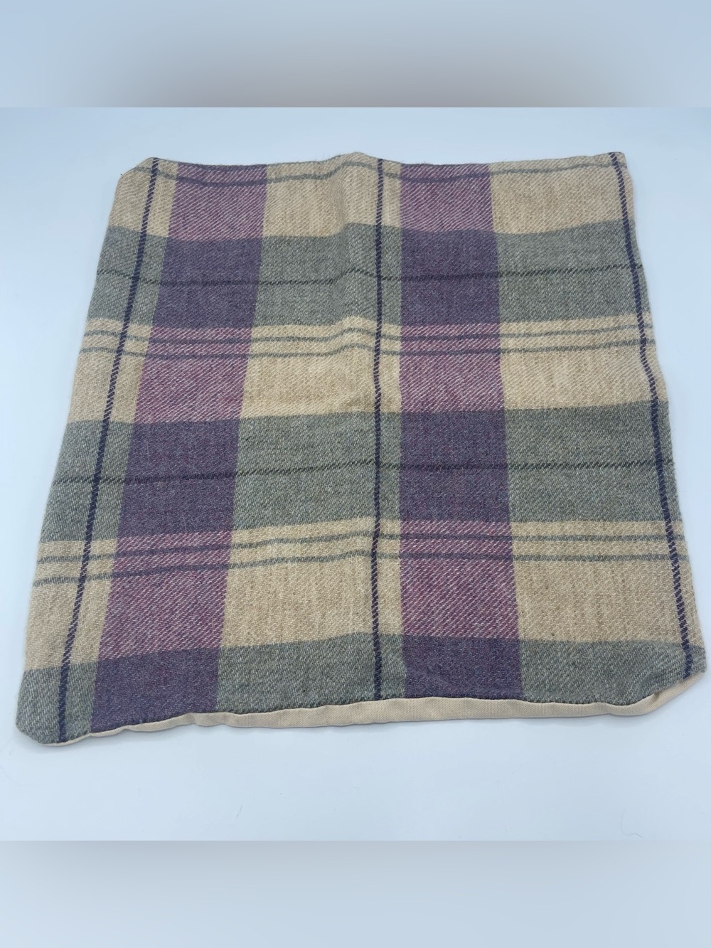 Duneim Wool/Cotton Plaid Pillow Sham